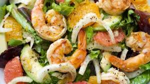 Prawn & Avocado Salad with Pickled Fennel